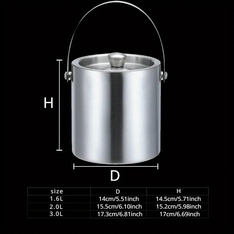 Stainless Steel Insulated Ice Bucket for Parties - Smarsty