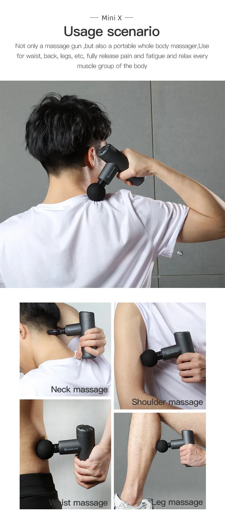 Booster Mini X Massage Gun for Deep Tissue Relief - Smarsty