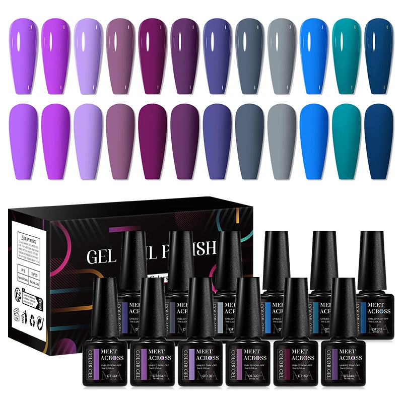12Pcs Macaron Gel Nail Polish Set For Long Lasting Manicure - Smarsty