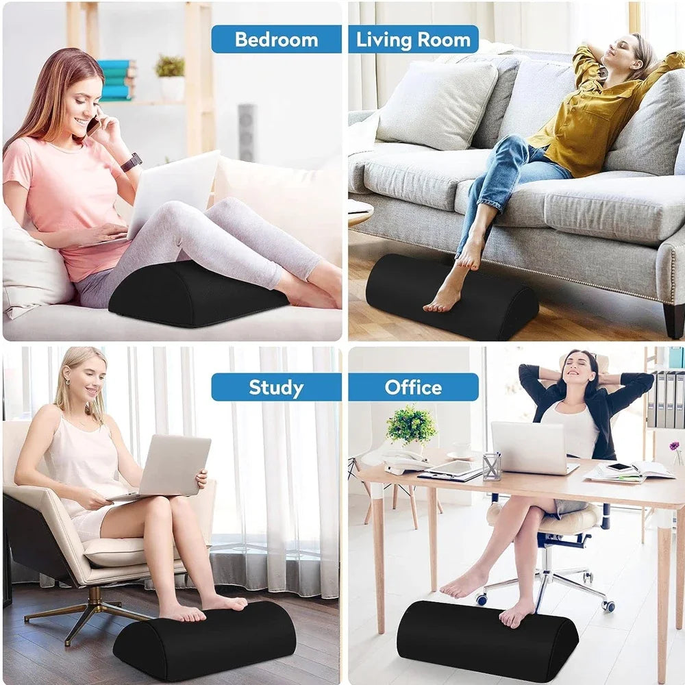 Ergonomic Memory Foam Foot Rest for Desk Comfort - Smarsty