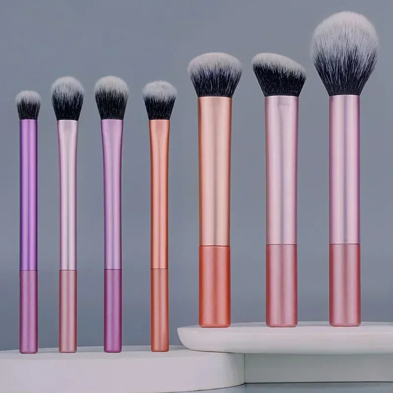 Soft Synthetic Hair Makeup Brush Kit for Flawless Application - Smarsty
