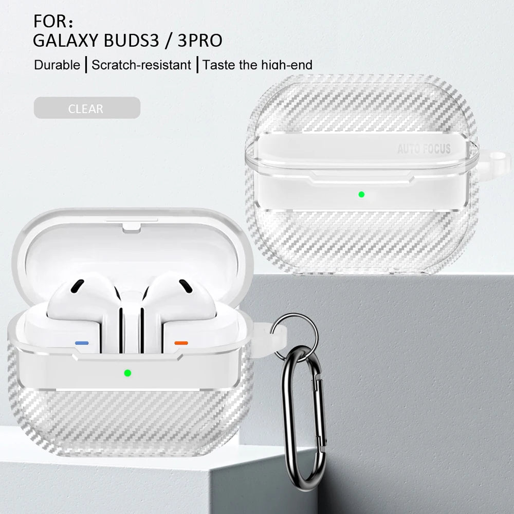 Carbon Fiber Earphone Case for Samsung Galaxy Buds 3 - Smarsty