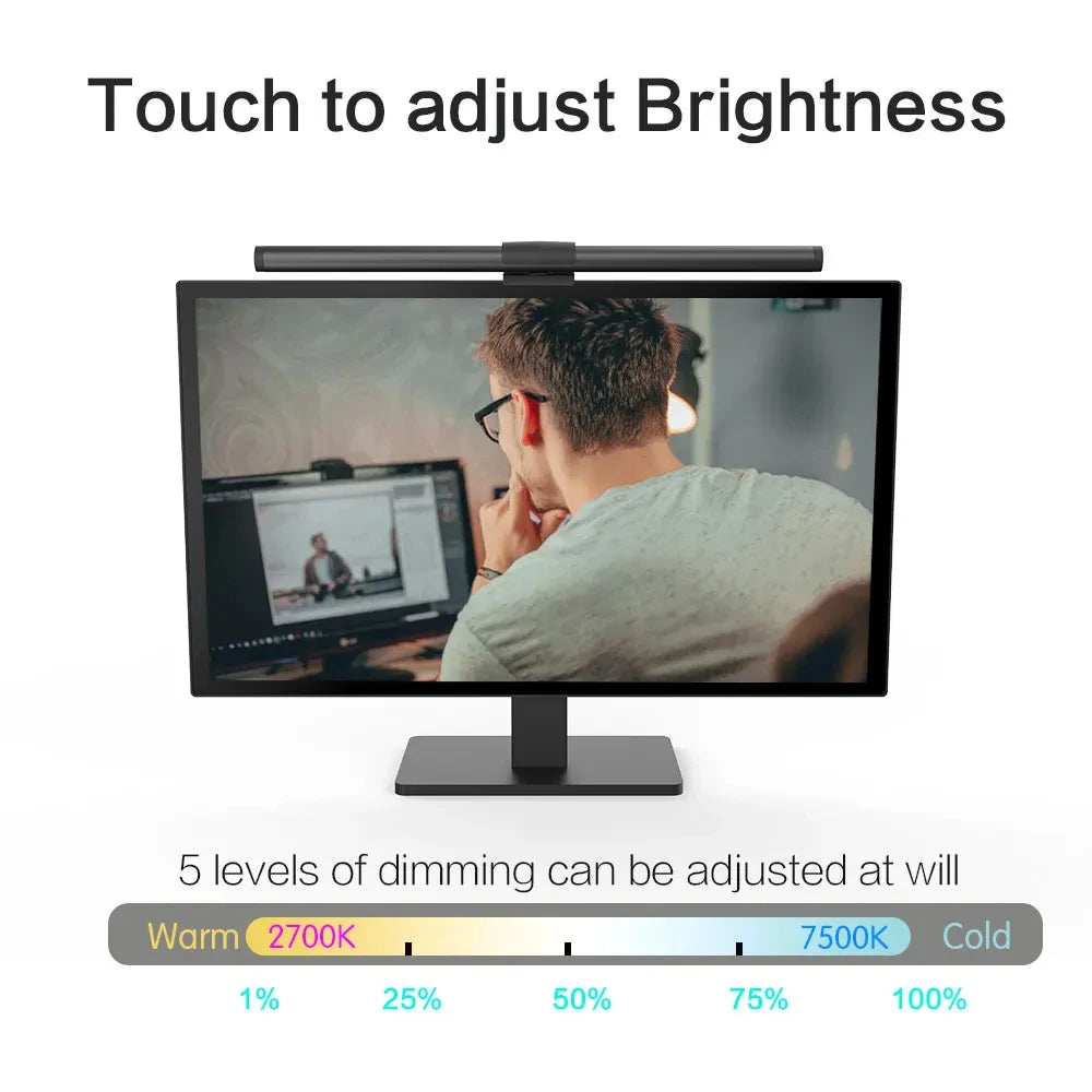 RGB Desktop Atmosphere Light Strip for Eye Protection - Smarsty