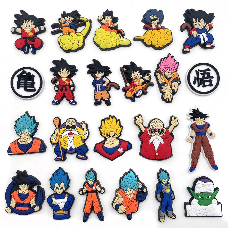 New JIBBITZ Dragon Ball Shoe Charm For Clogs PVC Waterproof Sandals Decorate Buckle Decorations Accessories Toys Gift