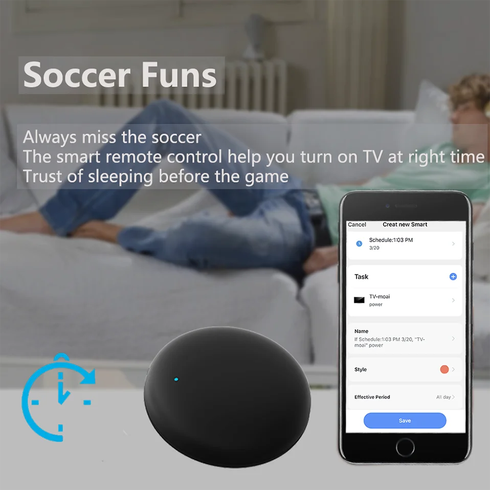 Tuya WiFi Smart IR Remote Control Compatible with Alexa - Smarsty