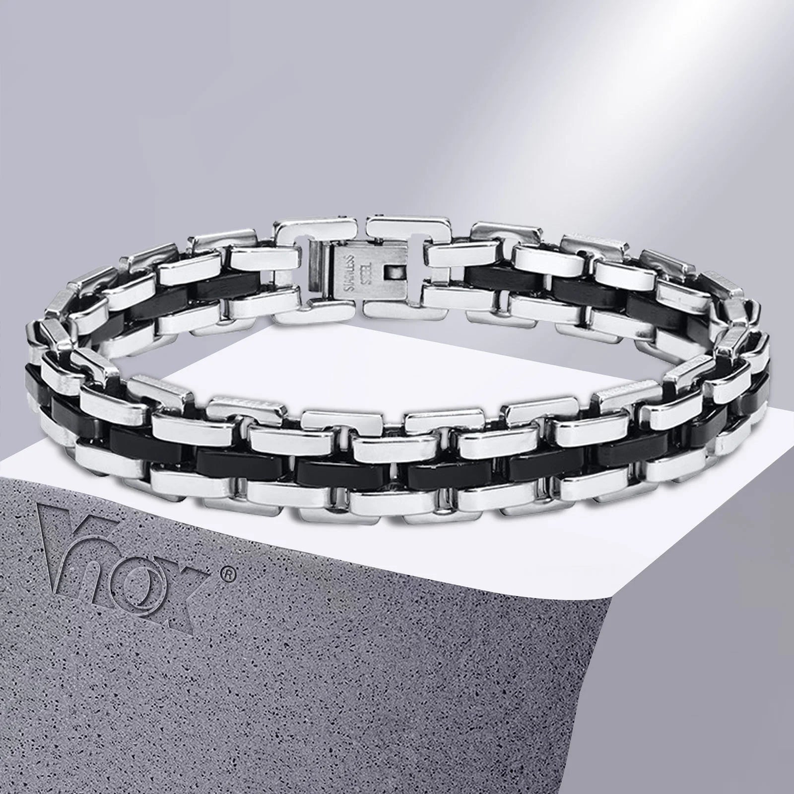 Vnox Stainless Steel Chain Bracelet for Men Gift - Smarsty