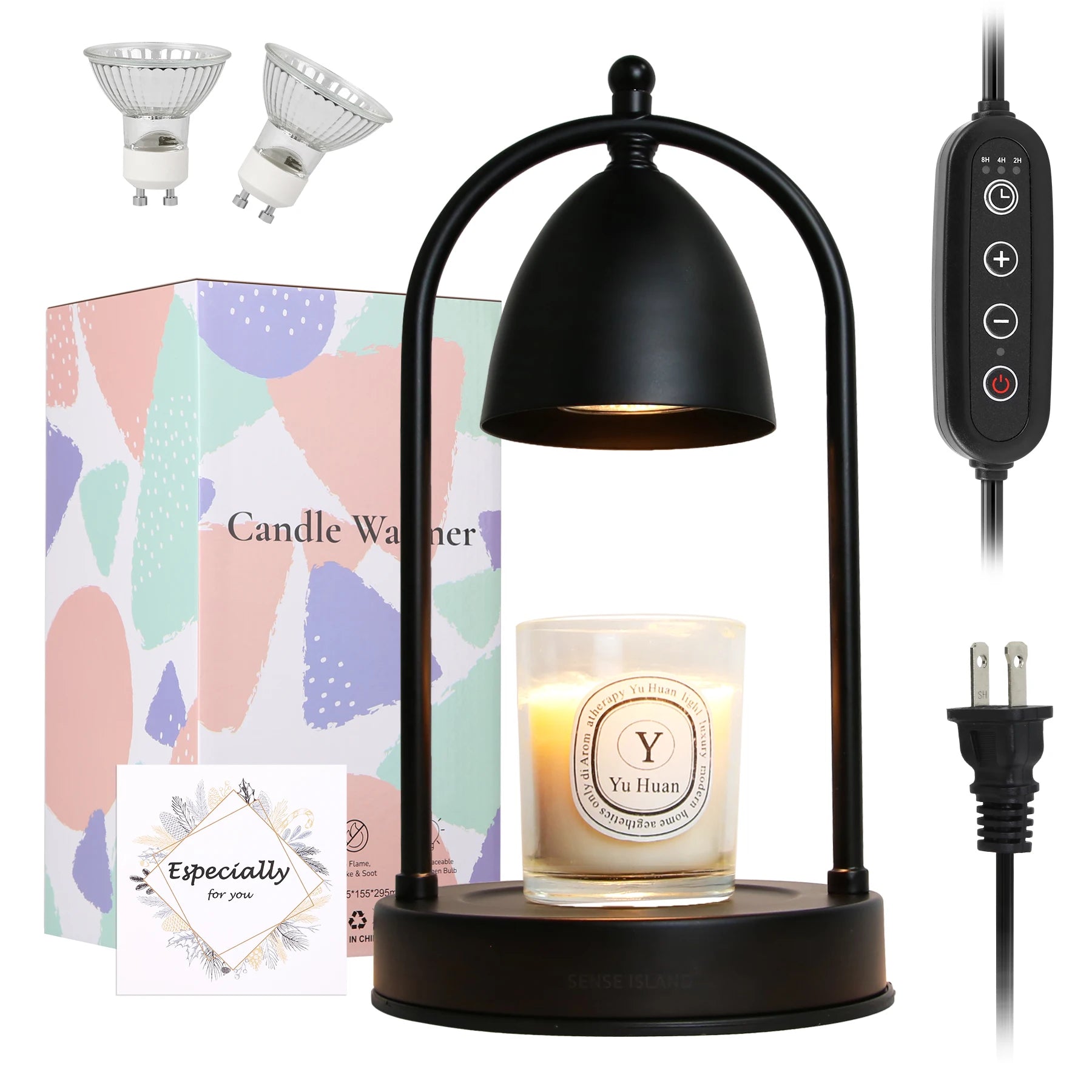 Candle Heating Lamp With Adjustable Height Electric Candle Heating Light with Timer Suitable For Scented Large Cans Of Candles