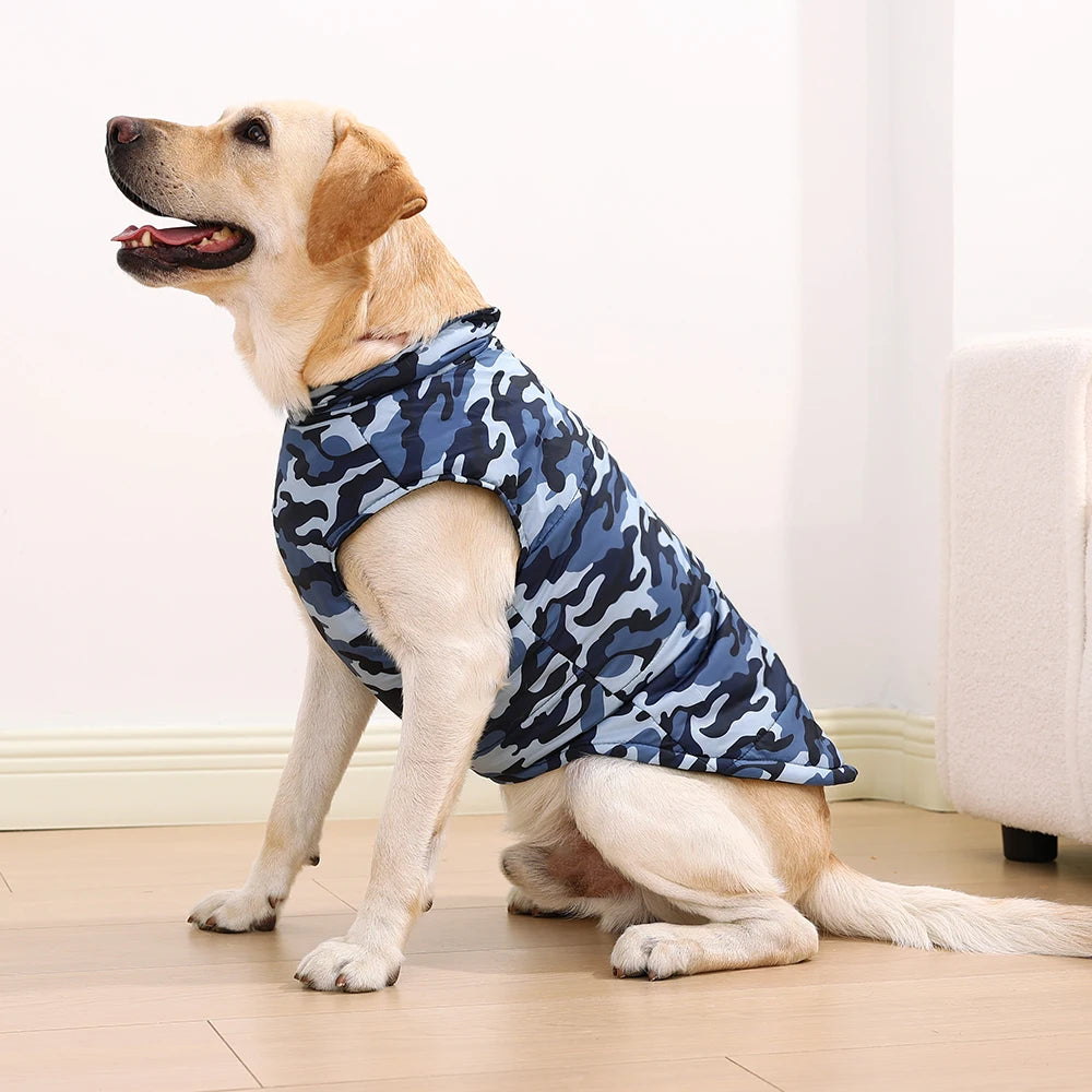 Waterproof Winter Dog Coat with Camouflage Print - Smarsty