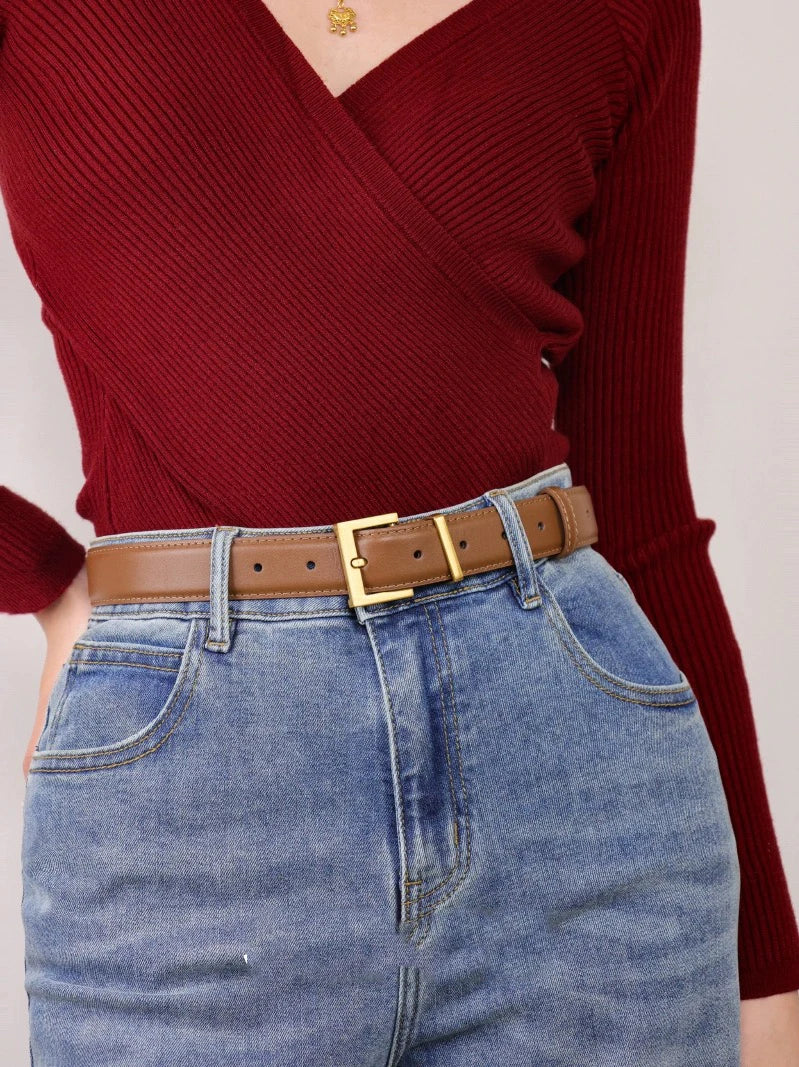 Luxury Double Genuine Leather Belt for Women - Smarsty