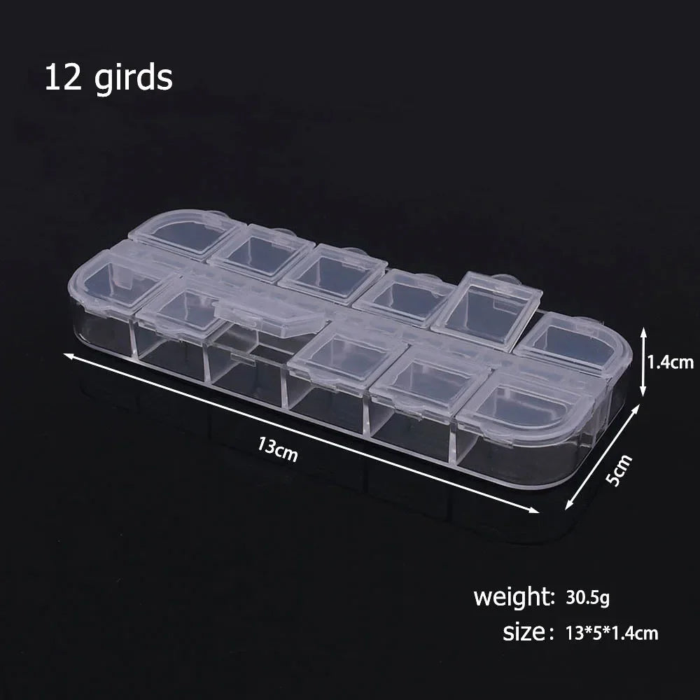 Plastic Storage Box Organizer with Dividers for Jewelry Crafts - Smarsty