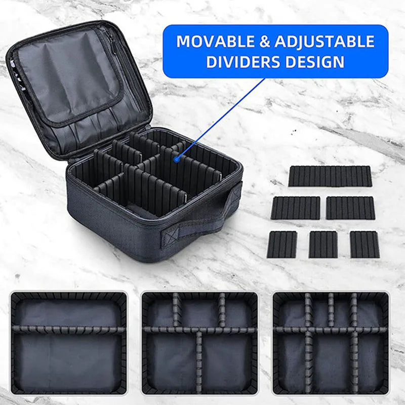 Waterproof Travel Makeup Bag for Women with Brush Storage - Smarsty