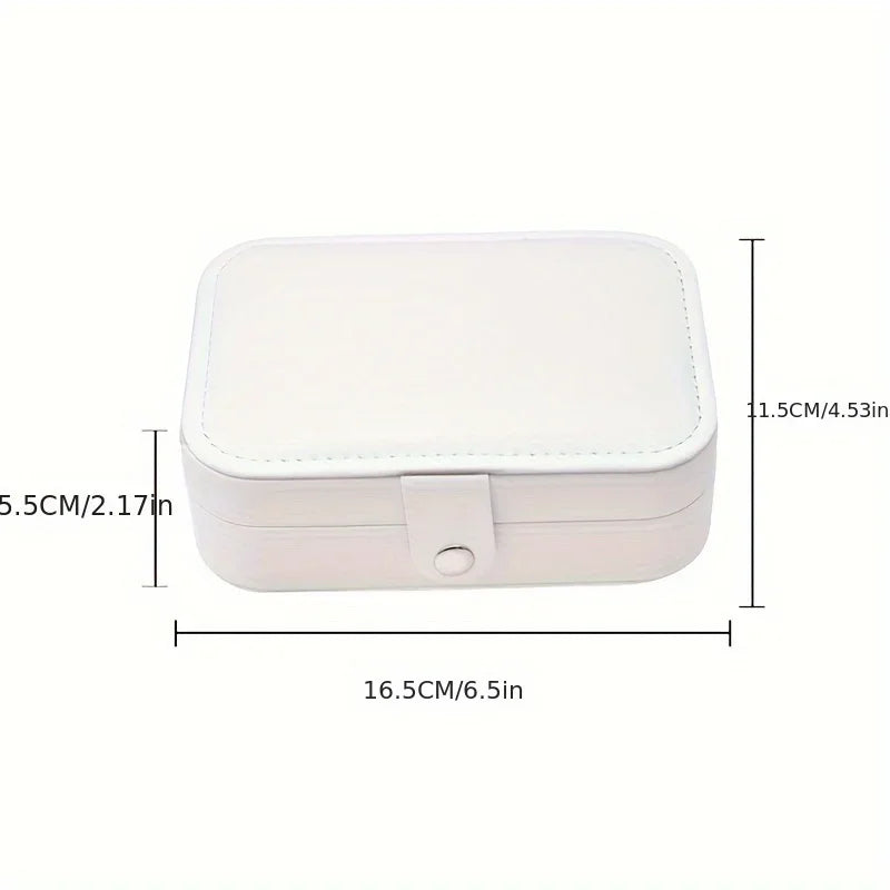 Luxury PU Leather Jewelry Box with Secure Lock - Smarsty