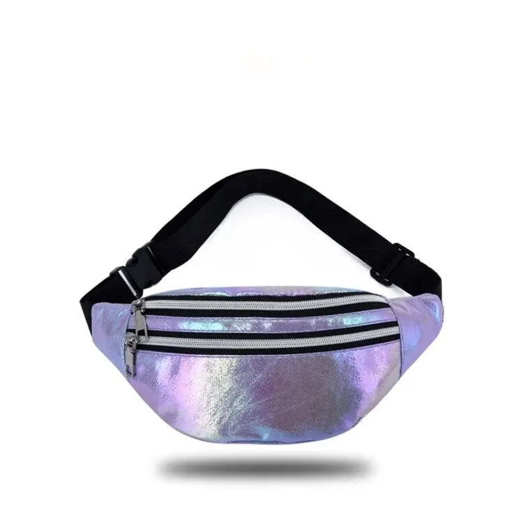 Holographic Fanny Pack Waist Bag For Travel And Beach - Smarsty