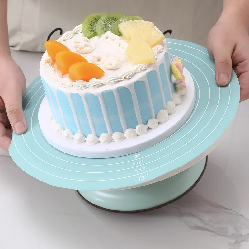 FAIS DU Non-Stick Cake Turntable with Silicone Mat - Smarsty