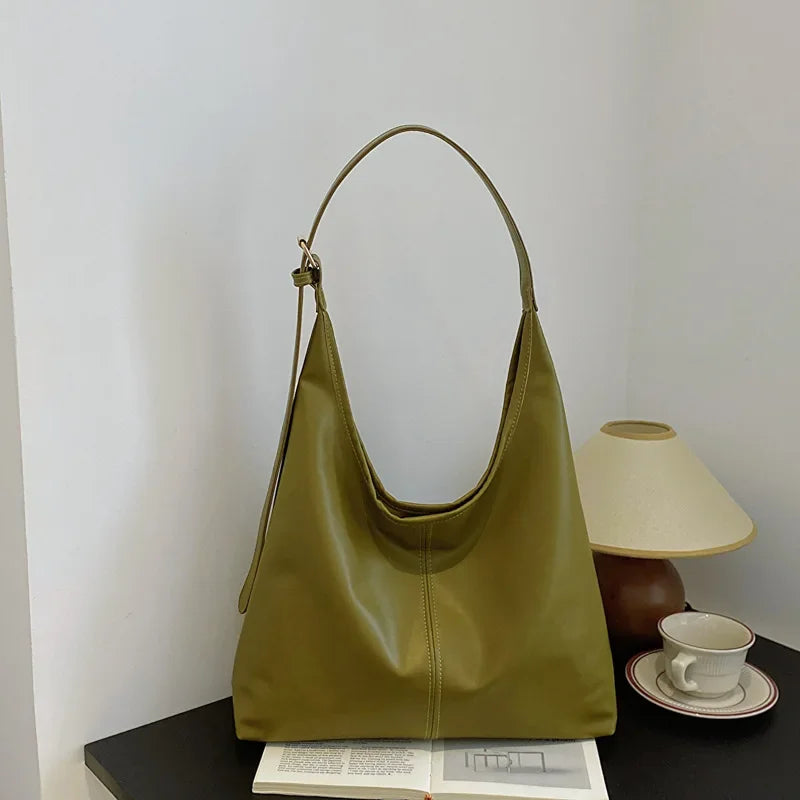 Large Tote Bag For Women Everyday Retro Simple Shoulder Bag - Smarsty