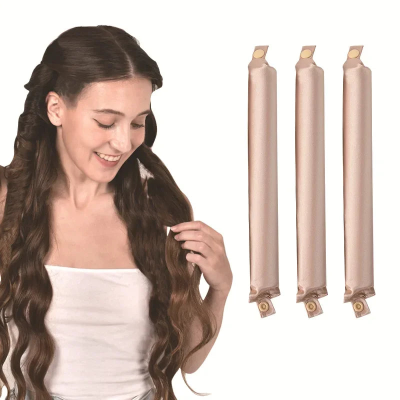Heatless Satin Curlers for Effortless Silk Curls - Smarsty
