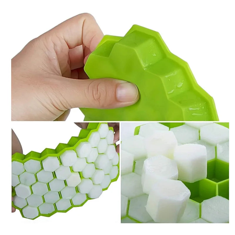 4/6/8/15 Grid Big Ice Tray Mold Giant Jumbo Large Food Grade Silicone Ice Cube Square Tray Mold DIY Ice Maker Ice Cube Tray - Smarsty