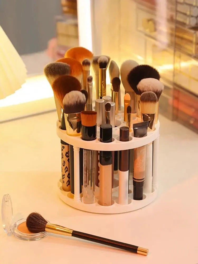 Makeup Brush Storage Rack with Compartment Design - Smarsty