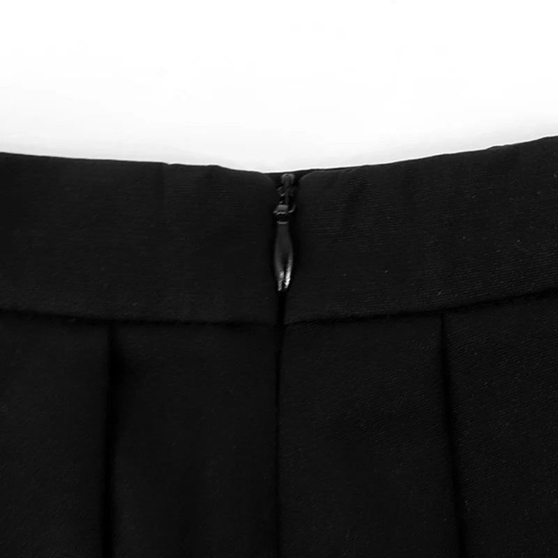 Sexy Mini Skirt Women New Summer Black Fashion Zipper Partywear Casual Slim Pleated Skirt Elegant Versatile Sexy Female Skirt - Smarsty