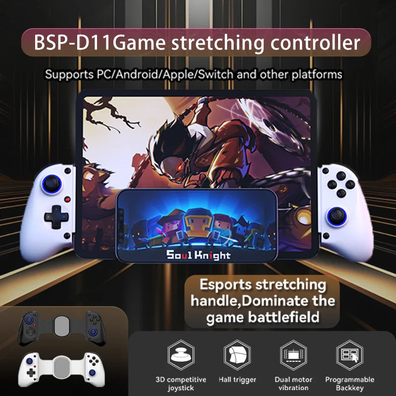 BSP D11 Telescopic Game Controller with RGB Lighting - Smarsty