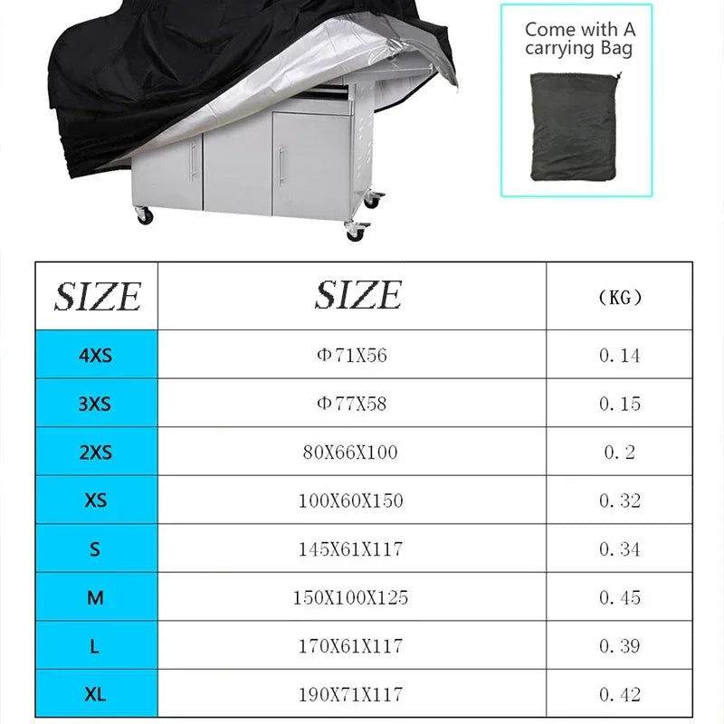 Heavy Duty Waterproof BBQ Grill Cover for Outdoor Protection - Smarsty