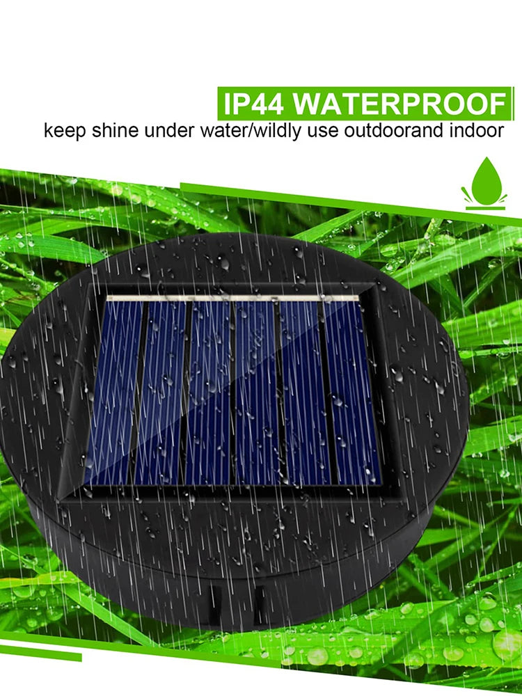 Solar Lights Replacement Top Lid Lights Replacement IP44 Waterproof LED Solar Lamp Battery Box 1.2 V 600 MAh 7LM Garden Decor