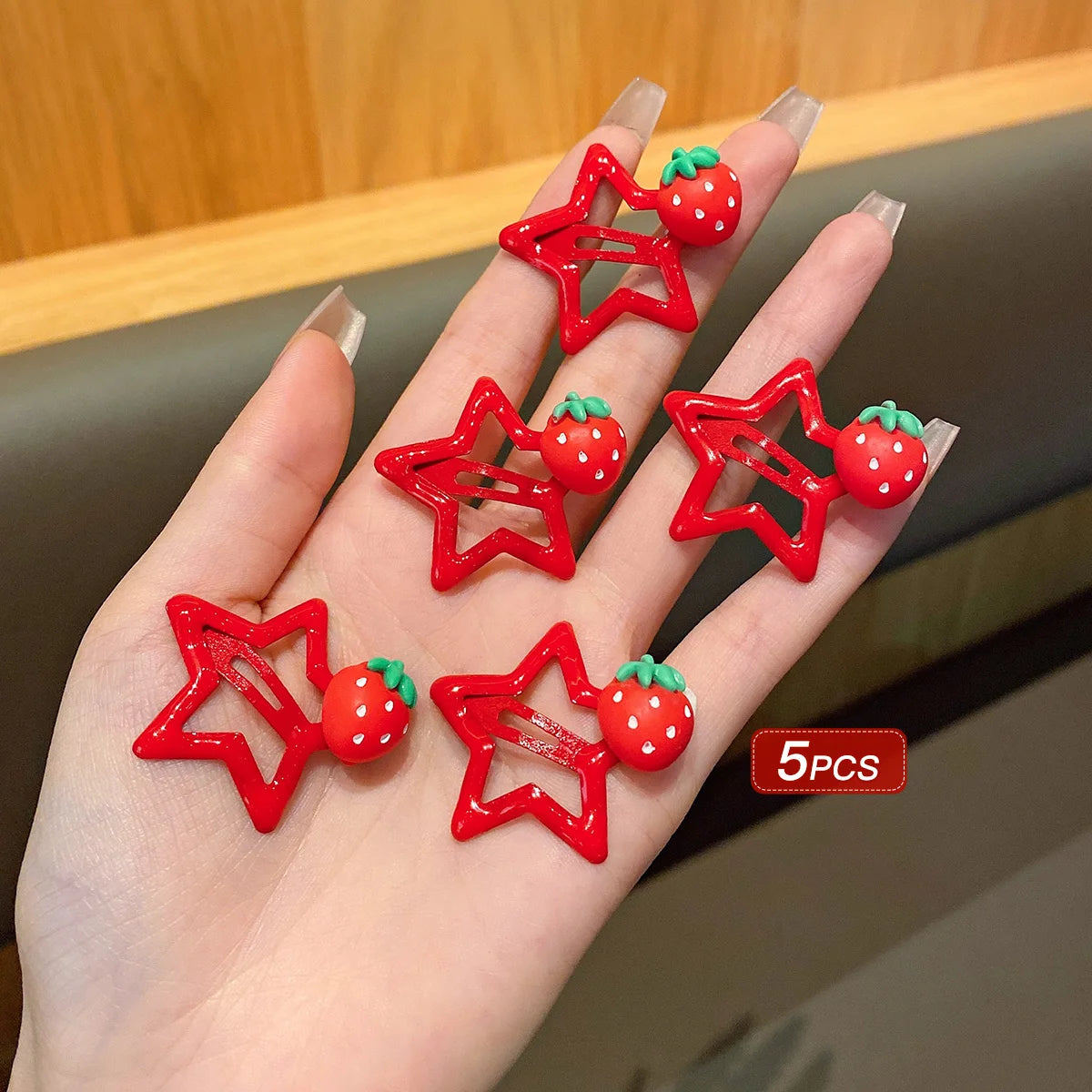 Red Star Hair Clips for Daily Use Accessories - Smarsty