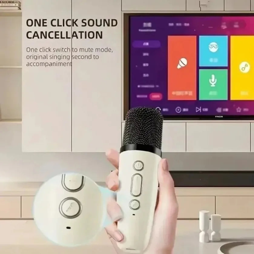 XIKCU Portable Karaoke Machine With Dual Microphones - Smarsty