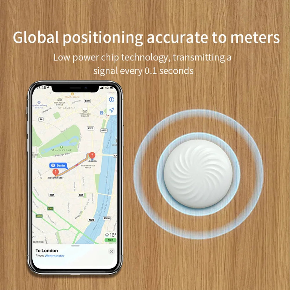 MRSVI Mini GPS Tracker with Apple Find My App Integration - Smarsty