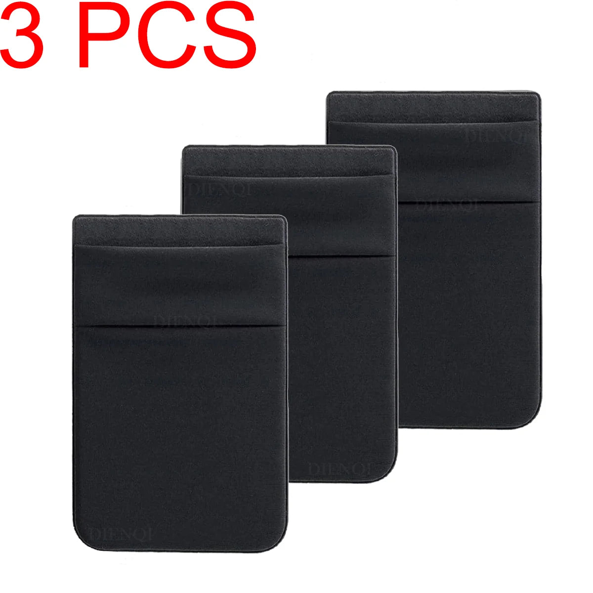 Fashion Elastic Cloth Cell Phone Card Holder Mobile Phone Wallet Case Credit ID Card Holder Adhesive Sticker Pocket Money Bag
