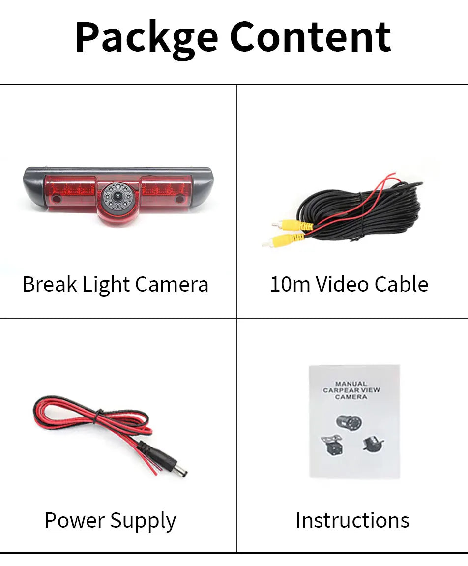 Waterproof Night Vision Reversing Car Camera for Vans - Smarsty