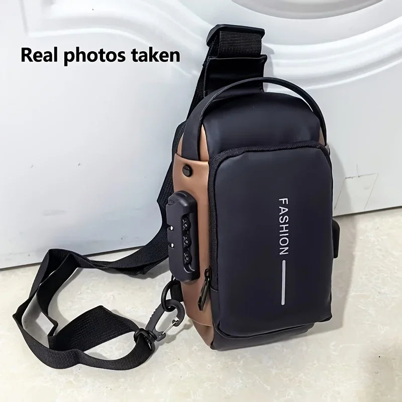Durable Oxford Sling Bag With Crossbody Phone Pocket - Smarsty