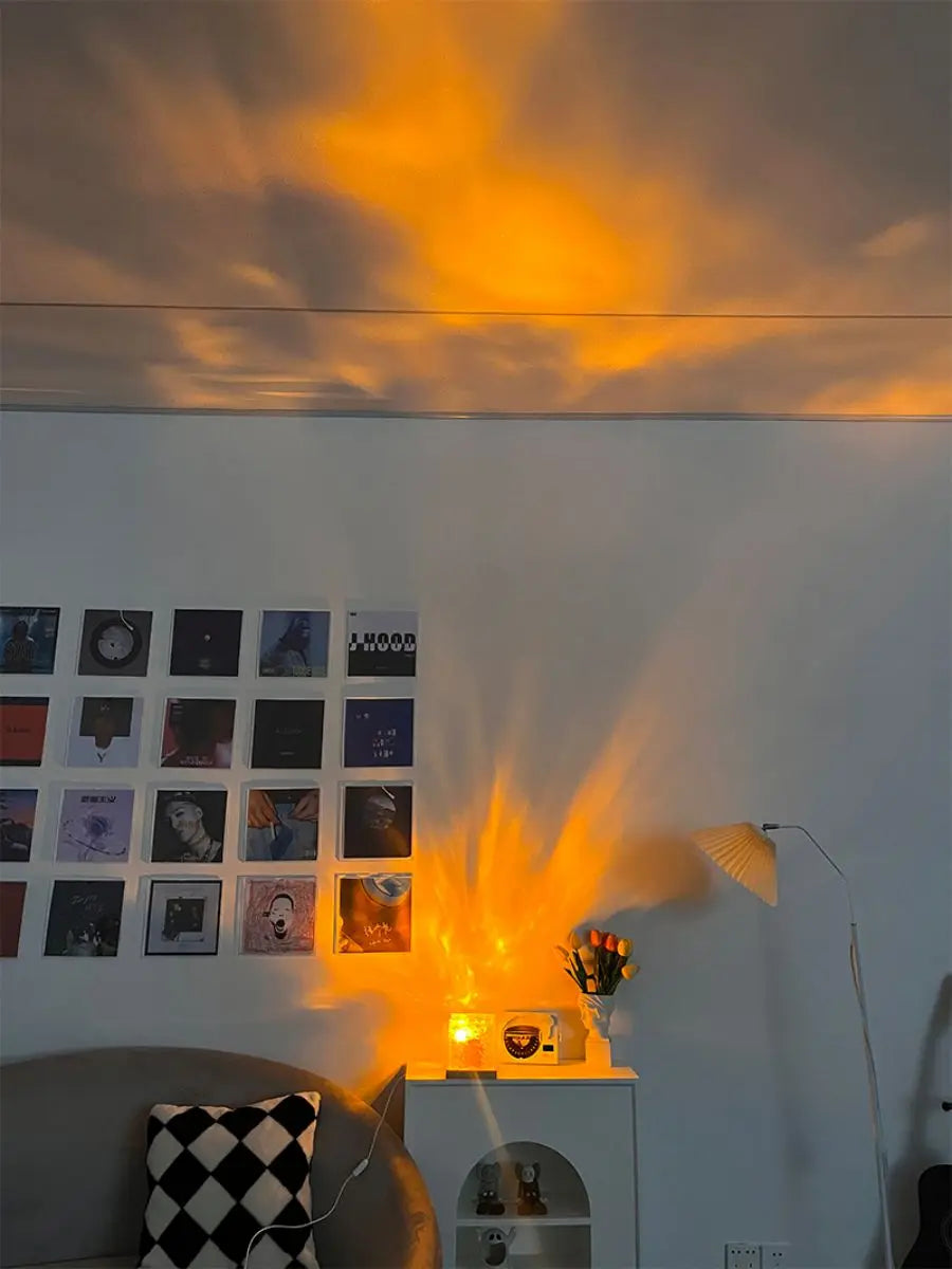 Dynamic Rotating Water Ripple Projector Night Light - Smarsty