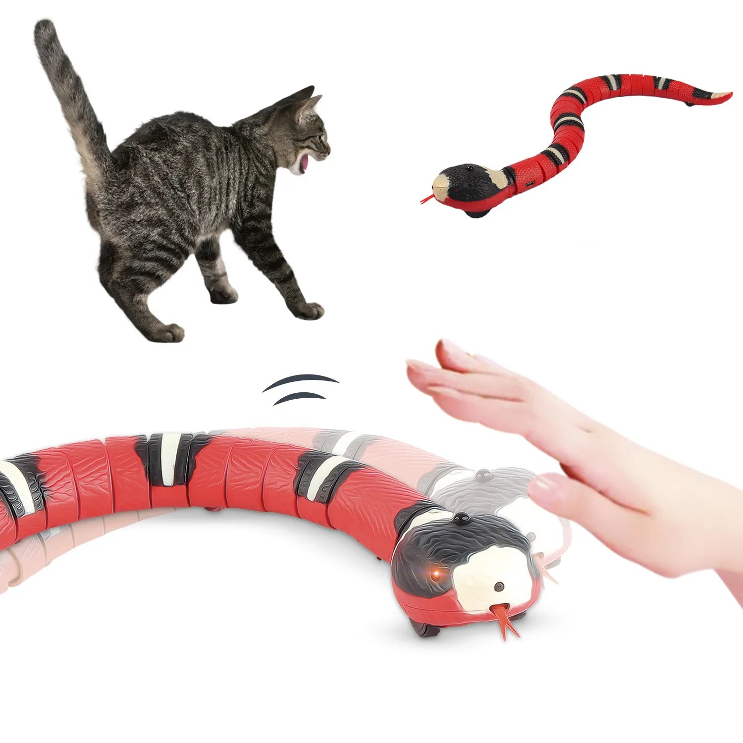 Smart Sensing Interactive Cat Toy with USB Rechargeable Feature - Smarsty