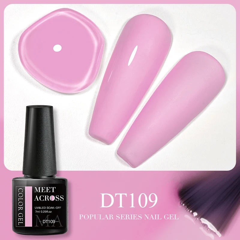 Pink Dried Flower Gel Nail Polish for Fairy Nail Art - Smarsty