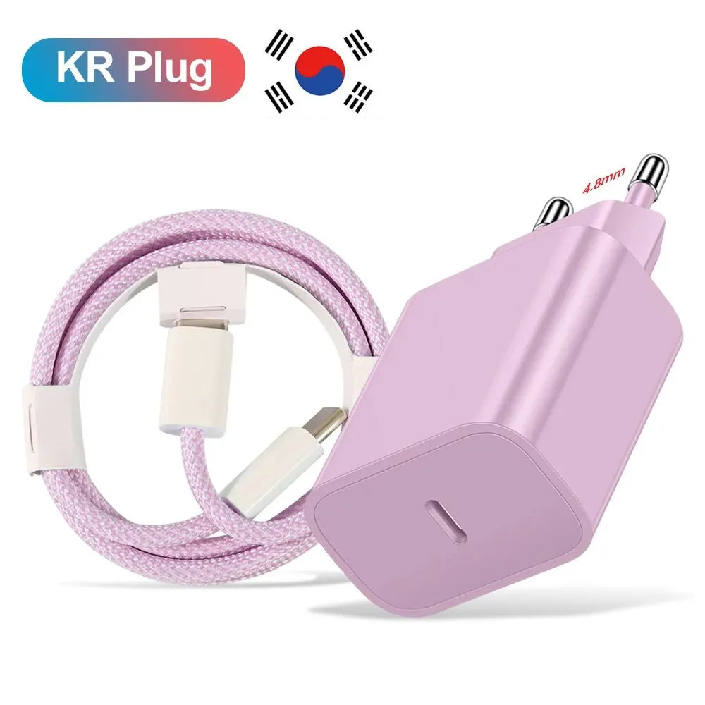 20W USB C PD Charger For iPhone15 GalaxyS23 Fast Charge - Smarsty