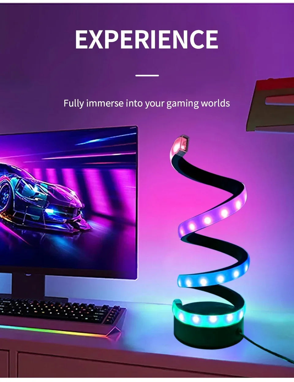 Creative LED Desk Reading Lamp with Dimmable Feature - Smarsty