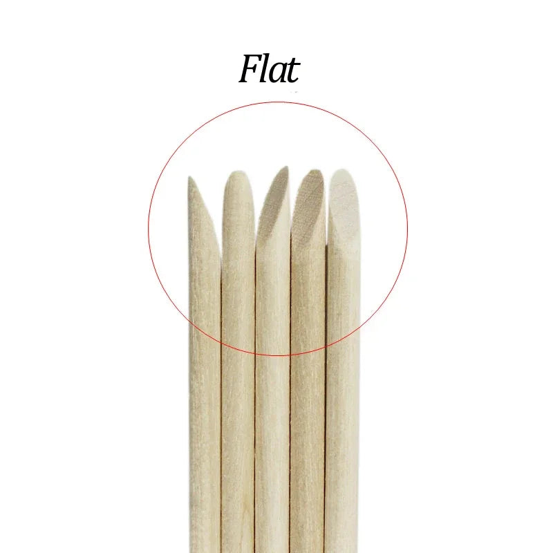 Wood Cuticle Pusher Sticks for Gel Polish Removal - Smarsty