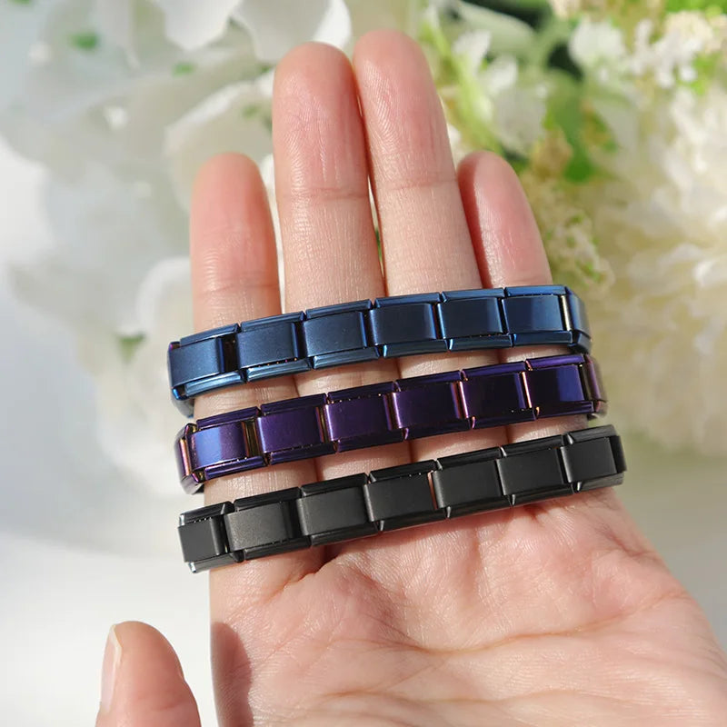 Hapiship Women's Italian Stainless Steel Charm Bracelet - Smarsty