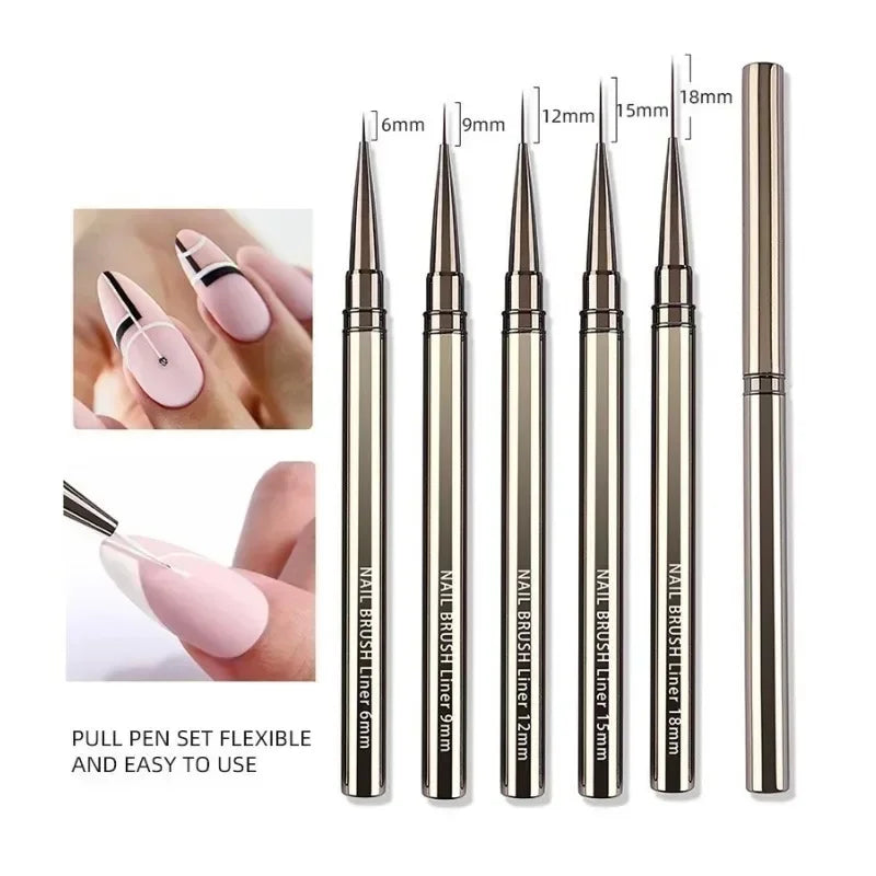 Professional Nail Art Liner Brushes for Precision Designs - Smarsty