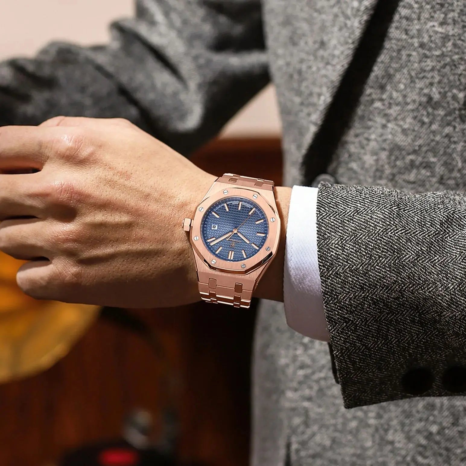 Luxury Waterproof Quartz Wristwatch for Men - Smarsty