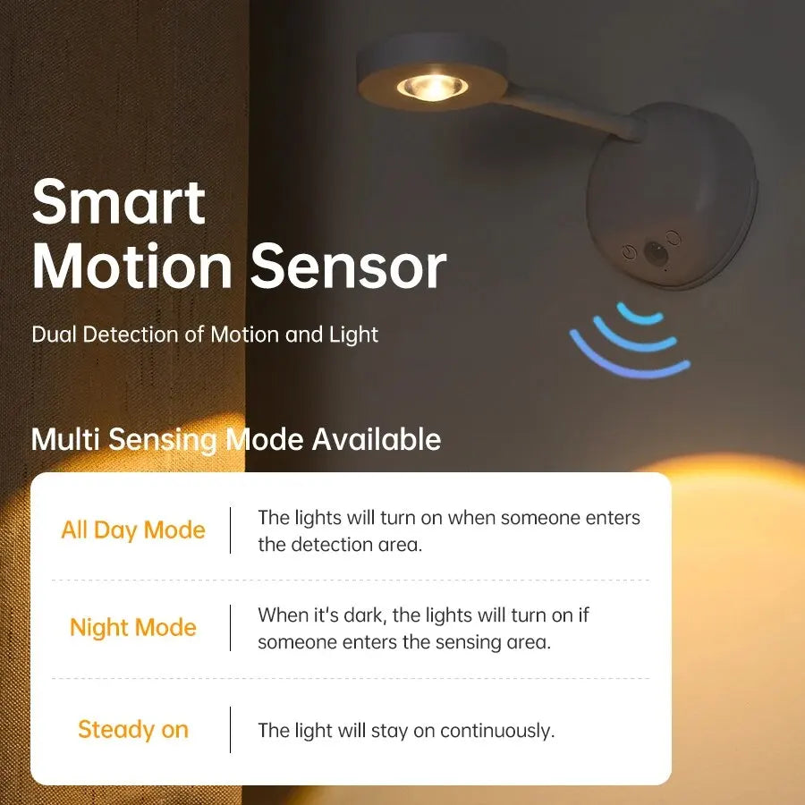 Wireless LED Motion Sensor Night Light for Home - Smarsty