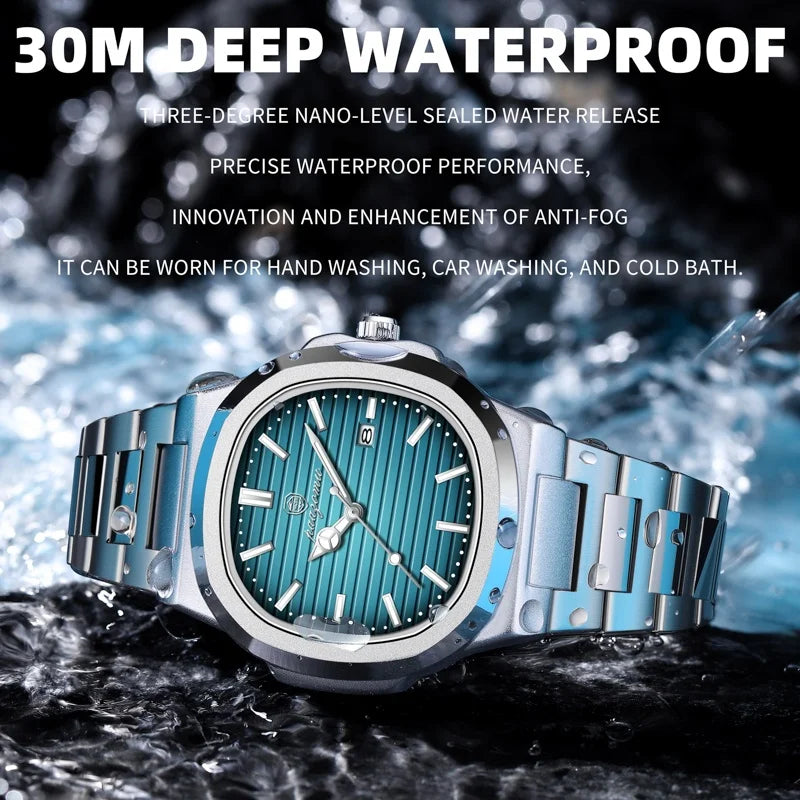 Luxury Waterproof Diver Watch for Men 30ATM - Smarsty