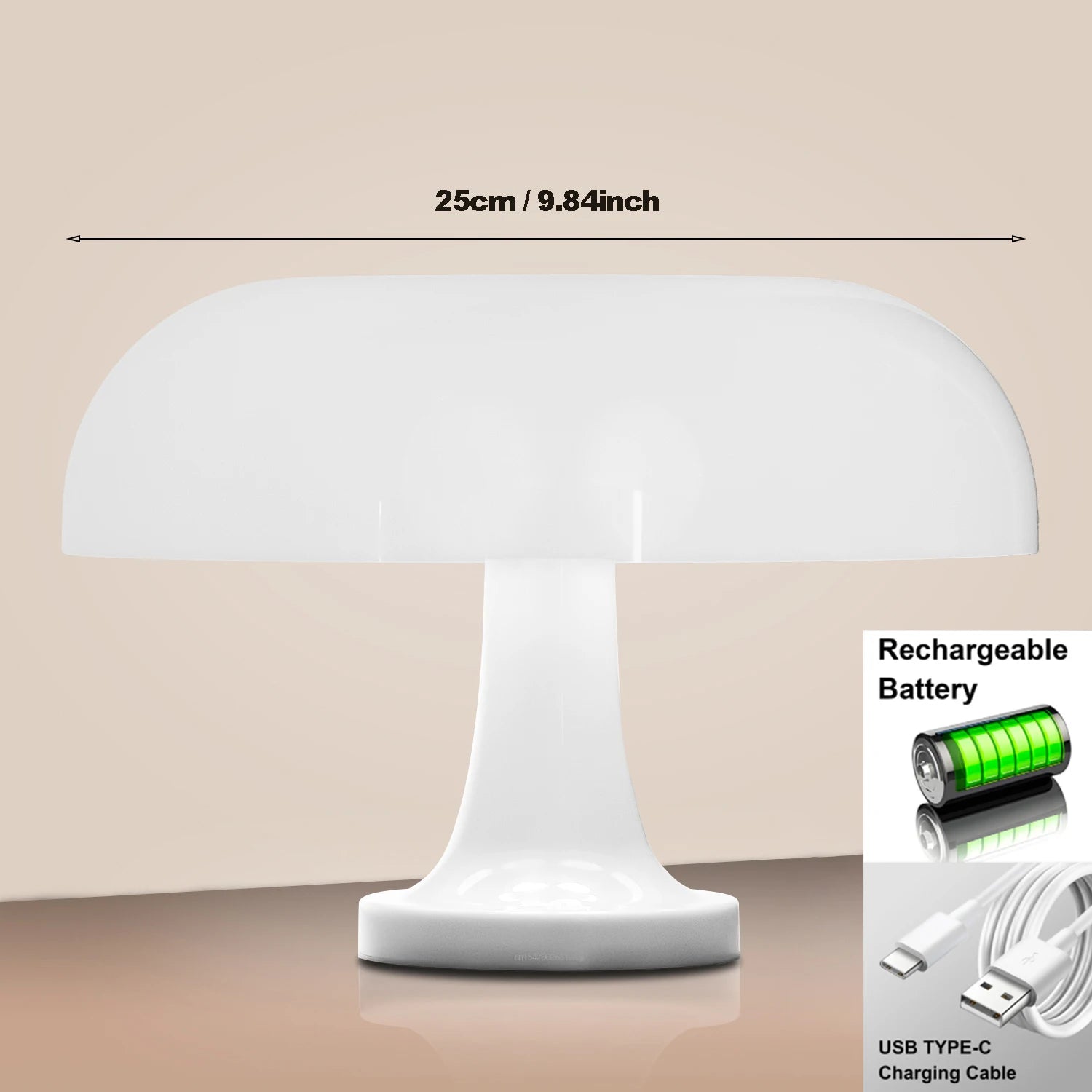 Minimalist Mushroom Table Lamp for Modern Bedrooms - Smarsty