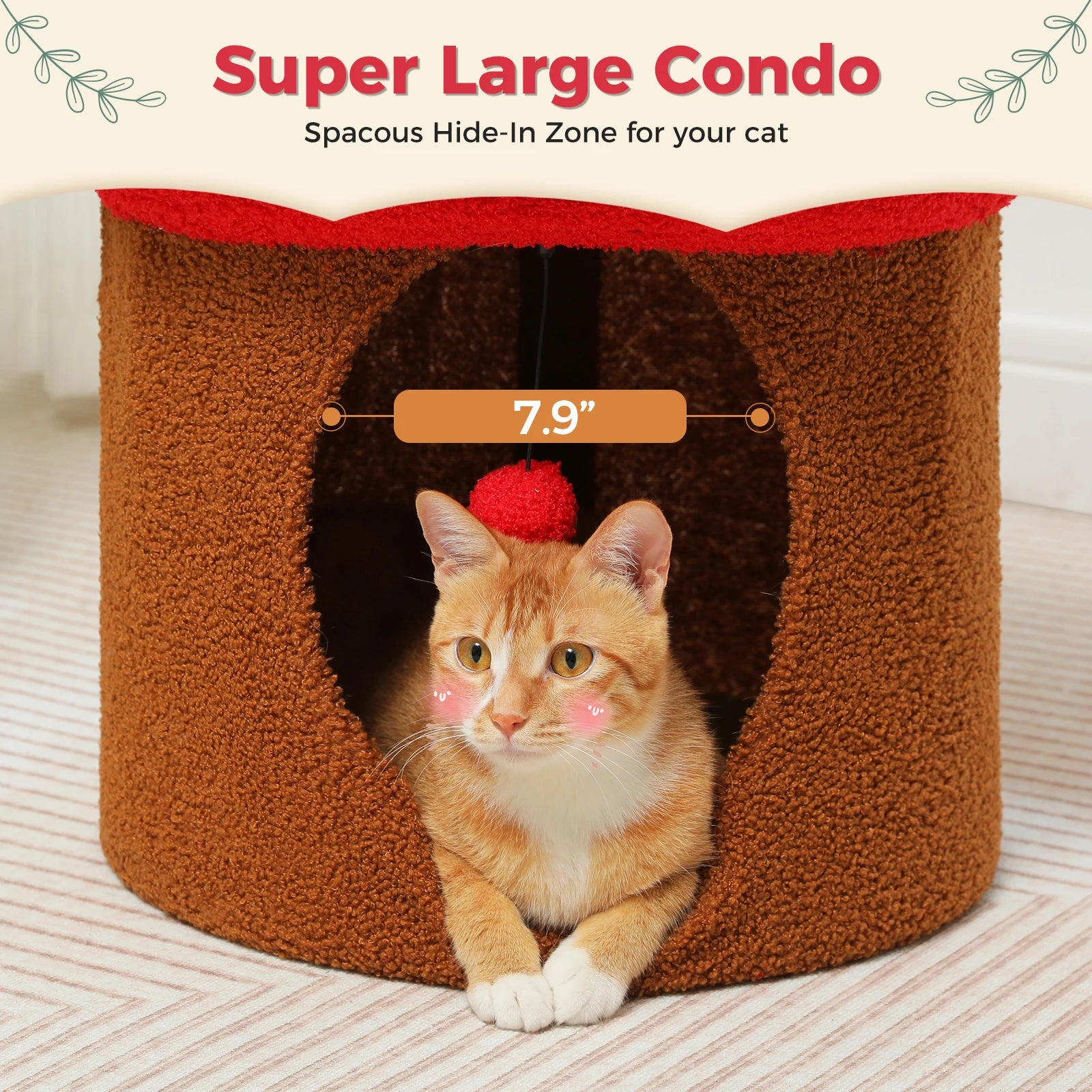 Large Cat House with Removable Flower Bed - Smarsty