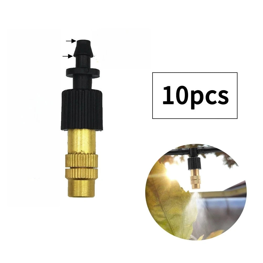 10 Pieces Brass Atomizer Garden Misting Cooling System - Smarsty