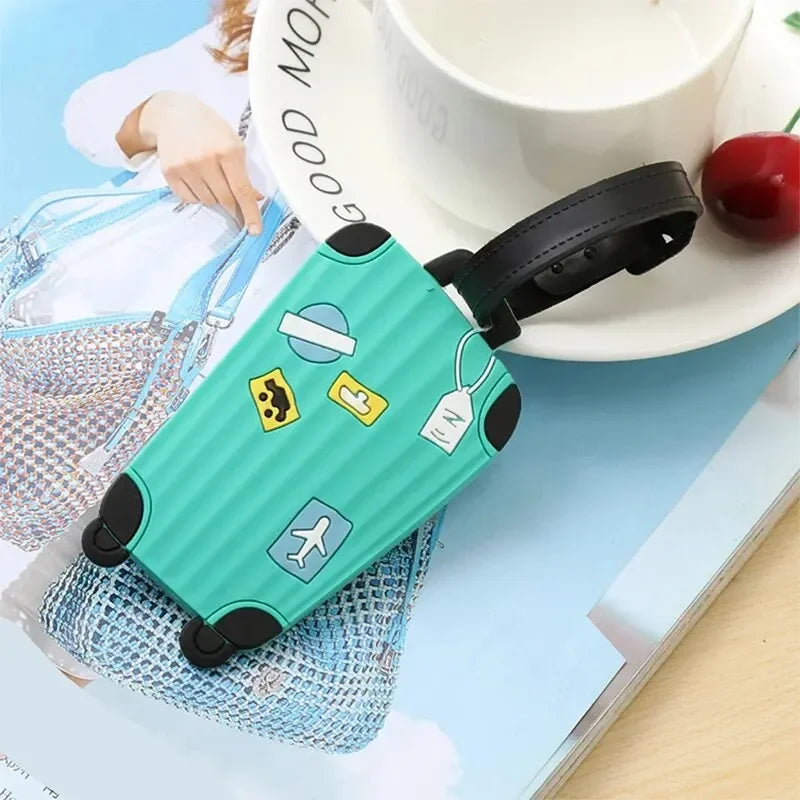 Silicone pattern luggage tag, travel suit identification tag, 3D pattern backpack, PVC hang tag, 3D drip glue - Smarsty