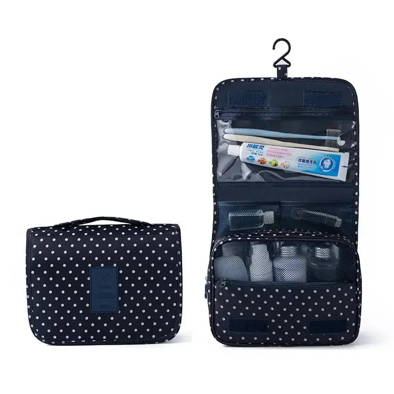 Waterproof Cosmetic Bag Travel Pouch With Hook Organizer - Smarsty