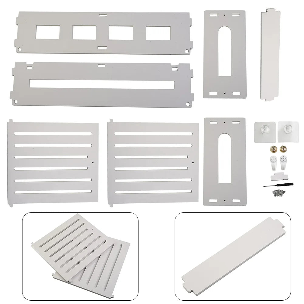 Wall Mounted Wireless Router Rack Living Room Wall-Mounted WiFi Storage Box Wall Decoration Cable Power Bracket Organizer Box by Smarsty