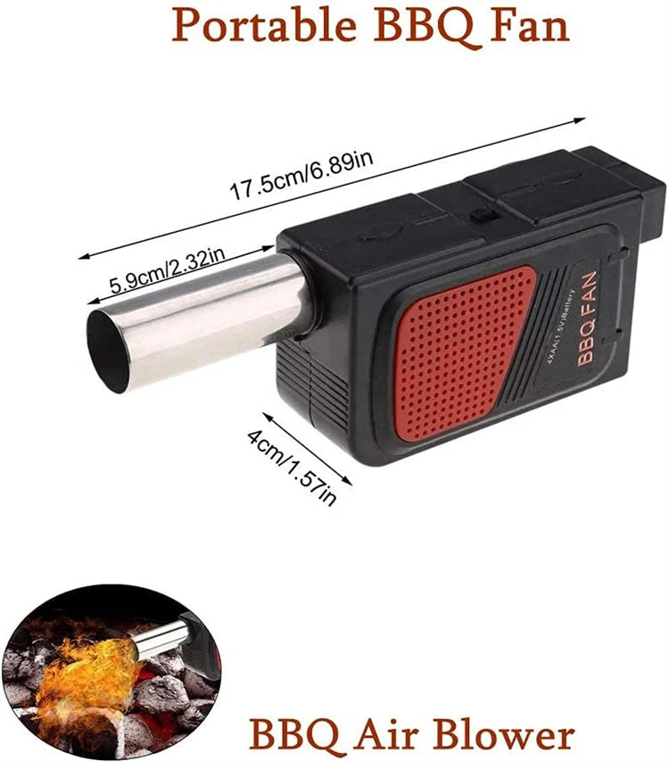 Portable Electric BBQ Fan for Effortless Charcoal Grilling - Smarsty